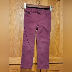 Garanimals 4t Plum/Maroon Skinny Leg Pants